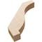 Ekena Millwork 3-inch W x 18-inch D x 18-inch H Baker Rough Cedar Woodgrain TimberThane Knee Brace, Primed BRCUR03X18X18BKRRCPR - alternate 4